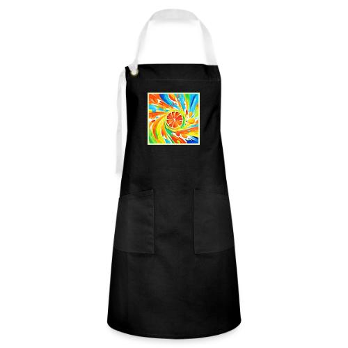 Citrus swirling Splash Design - Artisan Apron