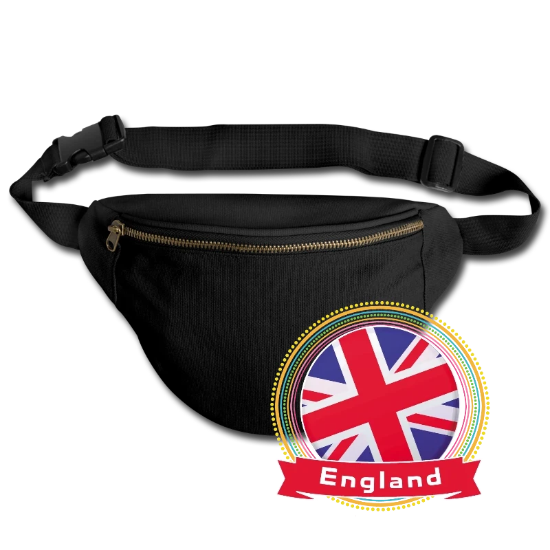 England Happy Holi Color Framed England Flag Banne - Fanny Pack