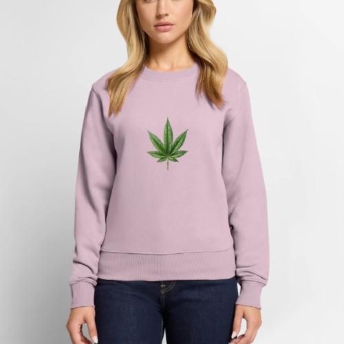 Cannabis Leaf - Women's Premium Slim Fit Sweatshirt