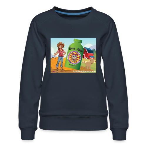Nicole Sauce's Goat Juice - Women's Premium Slim Fit Sweatshirt