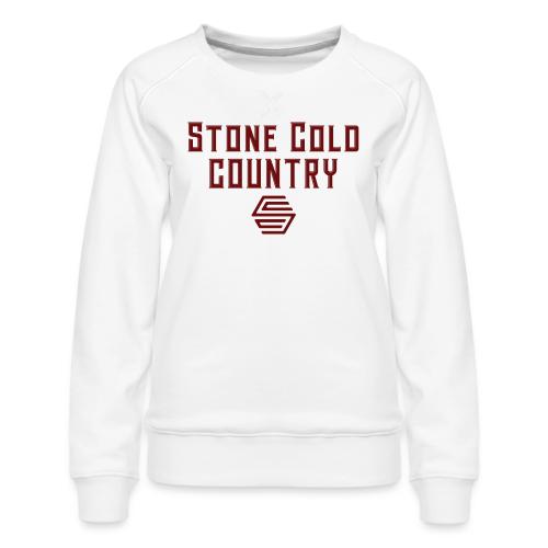 Stone Cold Country Band - Full Logo - Women's Premium Slim Fit Sweatshirt