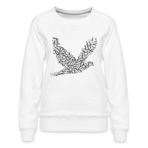 DOVE Peace in FLIGHT - Women's Premium Slim Fit Sweatshirt