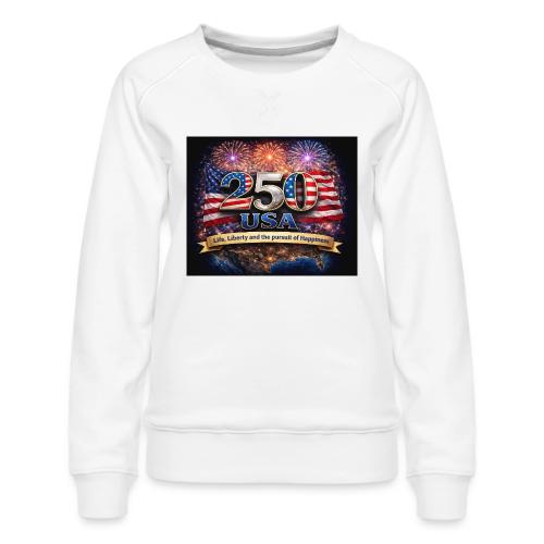 USA 250th Celebration - Women's Premium Slim Fit Sweatshirt