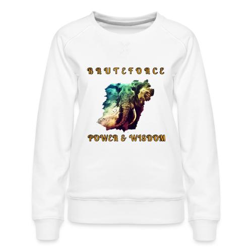 POWER WISDOM - Women's Premium Slim Fit Sweatshirt