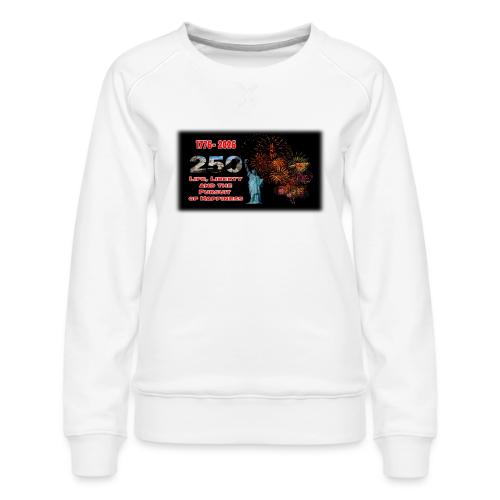 1776 - 2026 - 250 Years USA | Fireworks - Women's Premium Slim Fit Sweatshirt