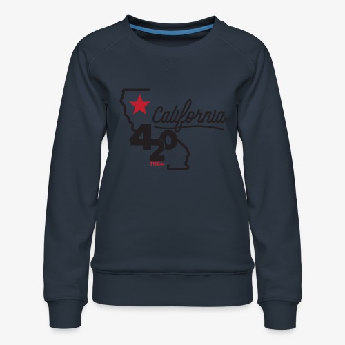 California 420 - Women's Premium Slim Fit Sweatshirt
