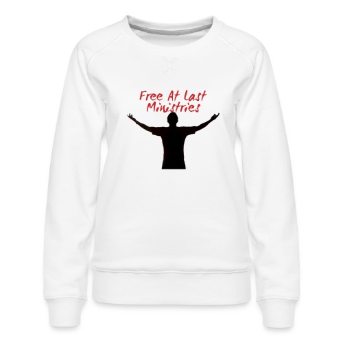 Free At Last Ministries Logo - Women's Premium Slim Fit Sweatshirt