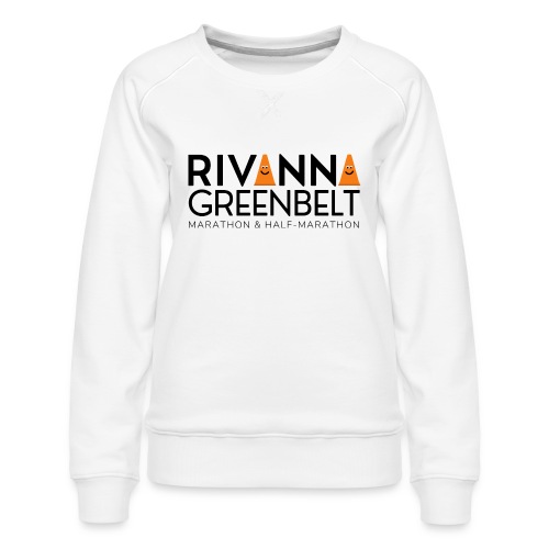RIVANNA GREENBELT (all black text) - Women's Premium Slim Fit Sweatshirt