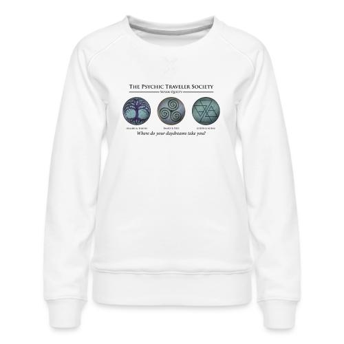 The Psychic Traveler Society (Emblems) - Women's Premium Slim Fit Sweatshirt