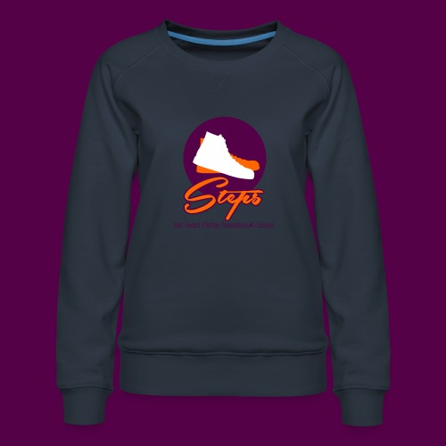 steps_logo1 - Women's Premium Slim Fit Sweatshirt