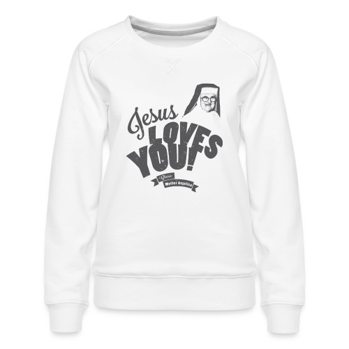 Classic Mother Angelica Dark - Women's Premium Slim Fit Sweatshirt