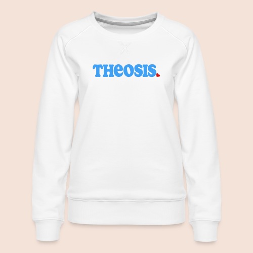 Theosis heart - Women's Premium Slim Fit Sweatshirt