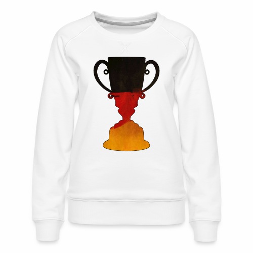 Germany trophy cup gift ideas - Women's Premium Slim Fit Sweatshirt