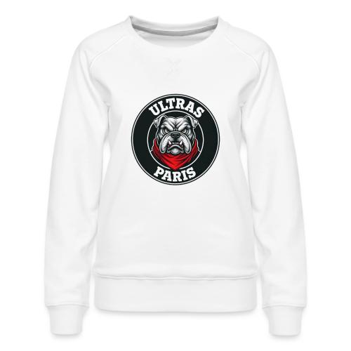 Ultras Paris Bulldog Football Fan Graphic - Women's Premium Slim Fit Sweatshirt