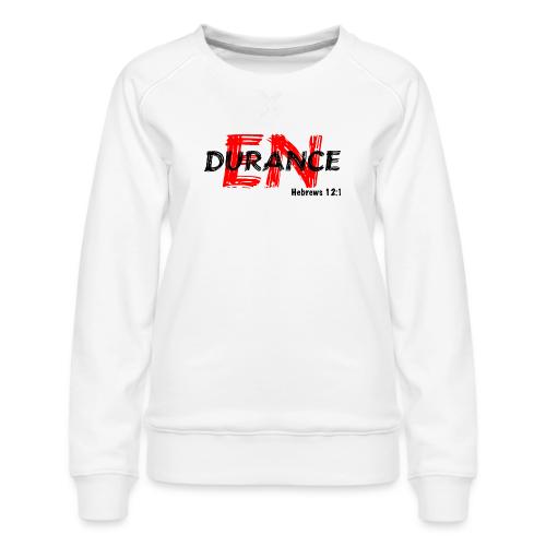 Run with Endurance - Women's Premium Slim Fit Sweatshirt