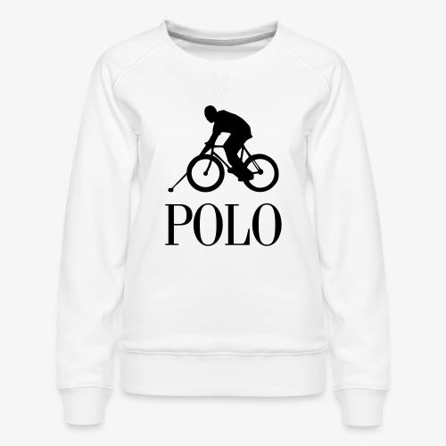 bike polo - Women's Premium Slim Fit Sweatshirt