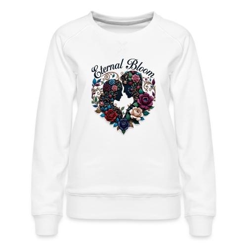 Eternal Bloom Embrace T-Shirt - Women's Premium Slim Fit Sweatshirt