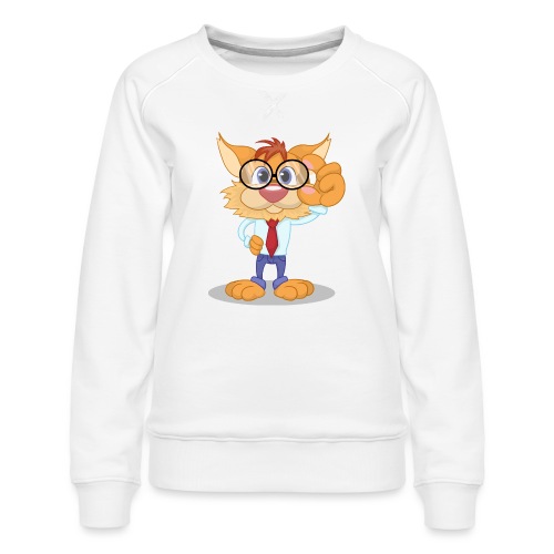 cat - Women's Premium Slim Fit Sweatshirt