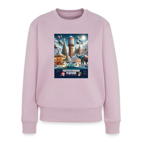 Merry-Go-Rounds, Elephants, and Christmas - Women's Premium Slim Fit Sweatshirt
