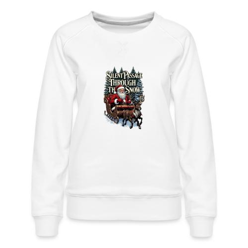 Nostalgic Santa T-Shirt - Women's Premium Slim Fit Sweatshirt