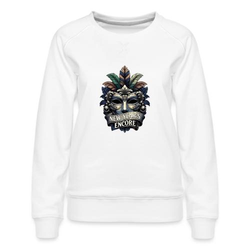 Masquerade Mask T-Shirt - Women's Premium Slim Fit Sweatshirt