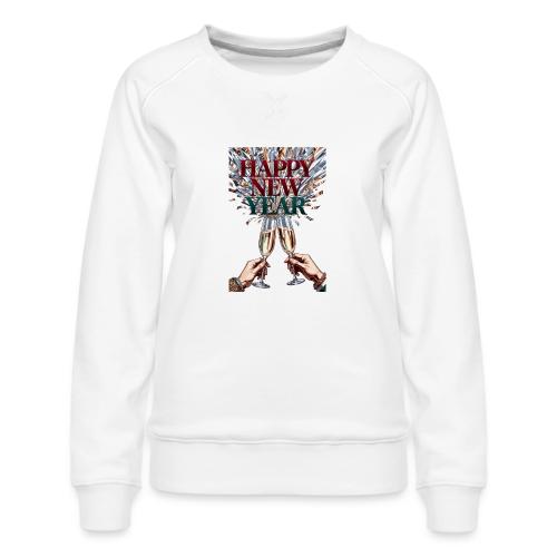 Toasting Hands T-Shirt Confetti Shower Premium - Women's Premium Slim Fit Sweatshirt