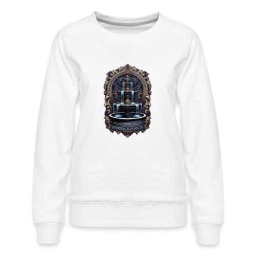 Gilded Baroque Fountain T-Shirt - Women's Premium Slim Fit Sweatshirt