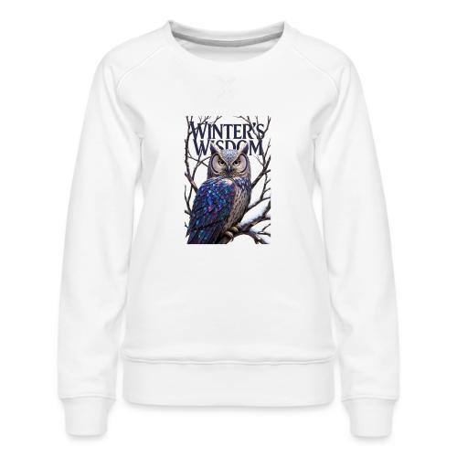Crystalized Forest Owl T-Shirt - Women's Premium Slim Fit Sweatshirt