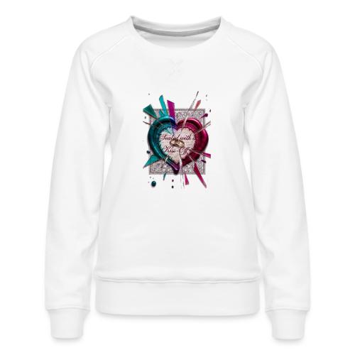 Sealed with a Kiss-Off T-Shirt - Women's Premium Slim Fit Sweatshirt