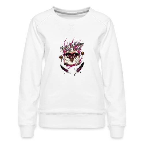 Burned the Evidence Feels Great T-Shirt - Women's Premium Slim Fit Sweatshirt