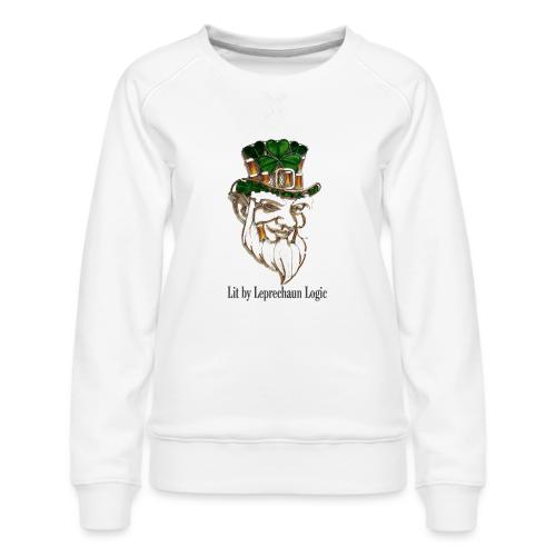 Leprechaun Lantern Mischief T-Shirt - Women's Premium Slim Fit Sweatshirt