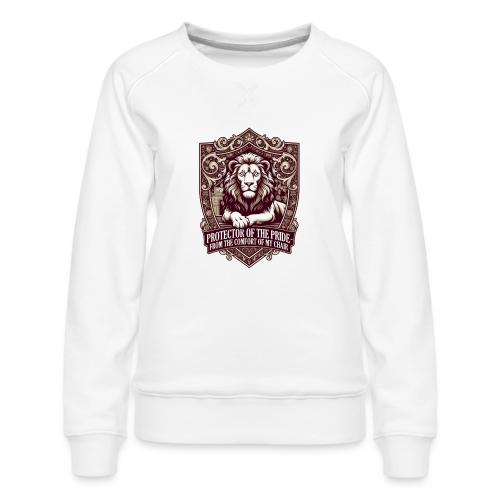 Protector of the Pride T Shirt, Sarcastic Dad Gif - Women's Premium Slim Fit Sweatshirt