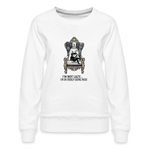 Remote Throne Procrastinator T Shirt, Dad Gift - Women's Premium Slim Fit Sweatshirt