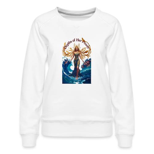 Women’s Day Tidal Sovereign T Shirt, Gift for Wife - Women's Premium Slim Fit Sweatshirt