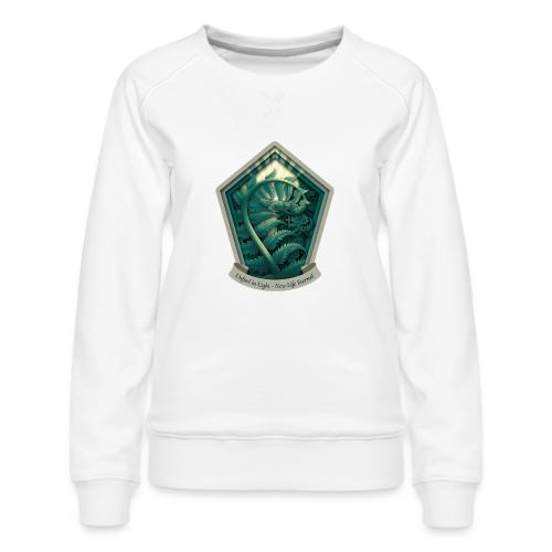 Easter Unfurl in Light Fern T Shirt, Spring Gift - Women's Premium Slim Fit Sweatshirt