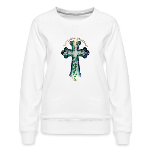 Easter Grace Cascades Eternal T Shirt, Mercy Gift - Women's Premium Slim Fit Sweatshirt