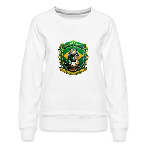 Brazil Jaguar Glory Tee, Brazilian Pride Gift - Women's Premium Slim Fit Sweatshirt