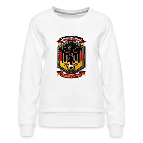 Germany Eagle Power T-Shirt, Flag Pride Gift - Women's Premium Slim Fit Sweatshirt