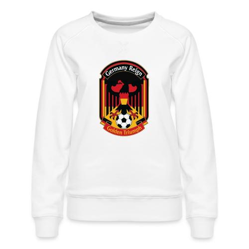 Germany Eagle Reign T-Shirt, German Flag Gift - Women's Premium Slim Fit Sweatshirt