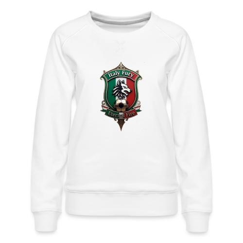 Italy heritage Wolf Fury Tee, Pride Badge Gift - Women's Premium Slim Fit Sweatshirt