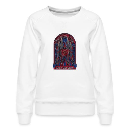 Barcelona Scarlet Pride T Shirt, Vibrant City Gift - Women's Premium Slim Fit Sweatshirt
