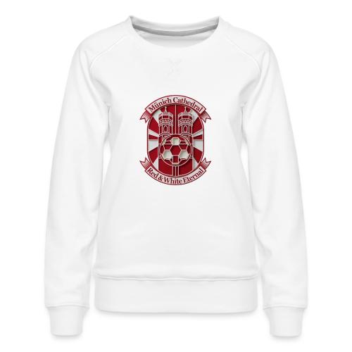 Munich Cathedral T Shirt, German Football Fan Gift - Women's Premium Slim Fit Sweatshirt