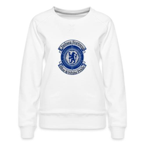 Chelsea Fortress T Shirt, Soccer City Pride Gift - Women's Premium Slim Fit Sweatshirt