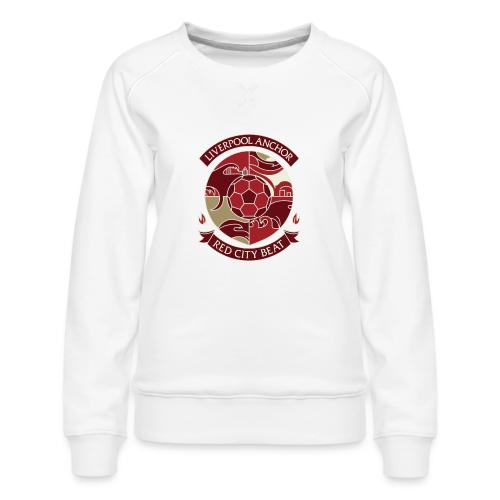 Liverpool Anchor T Shirt, Soccer City Pride Gift - Women's Premium Slim Fit Sweatshirt