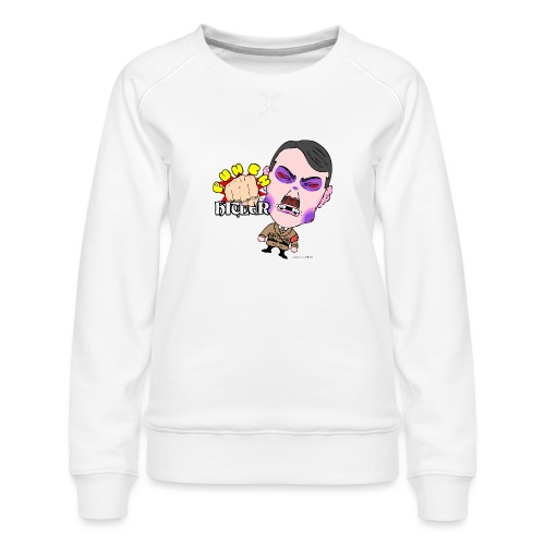 Punch Hitler! - Women's Premium Slim Fit Sweatshirt