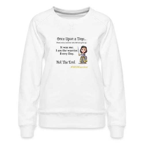 MS Warrior Woman - Women's Premium Slim Fit Sweatshirt