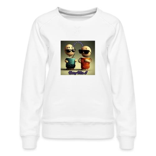 Smoon City_Tea and Shade - Women's Premium Slim Fit Sweatshirt