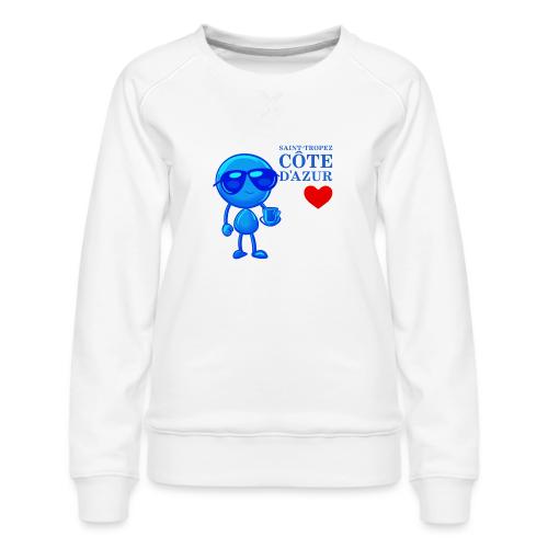 Smoon City_Saint Tropez Côte d'Azur - Women's Premium Slim Fit Sweatshirt