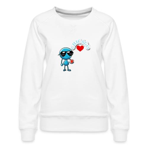 Smoon City_Chicago - Women's Premium Slim Fit Sweatshirt