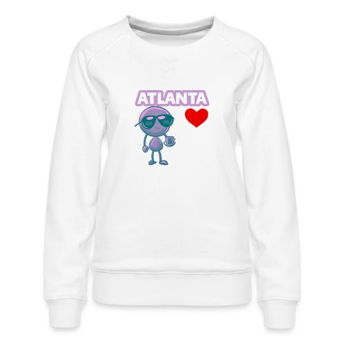 Smoon City_Atlanta - Women's Premium Slim Fit Sweatshirt